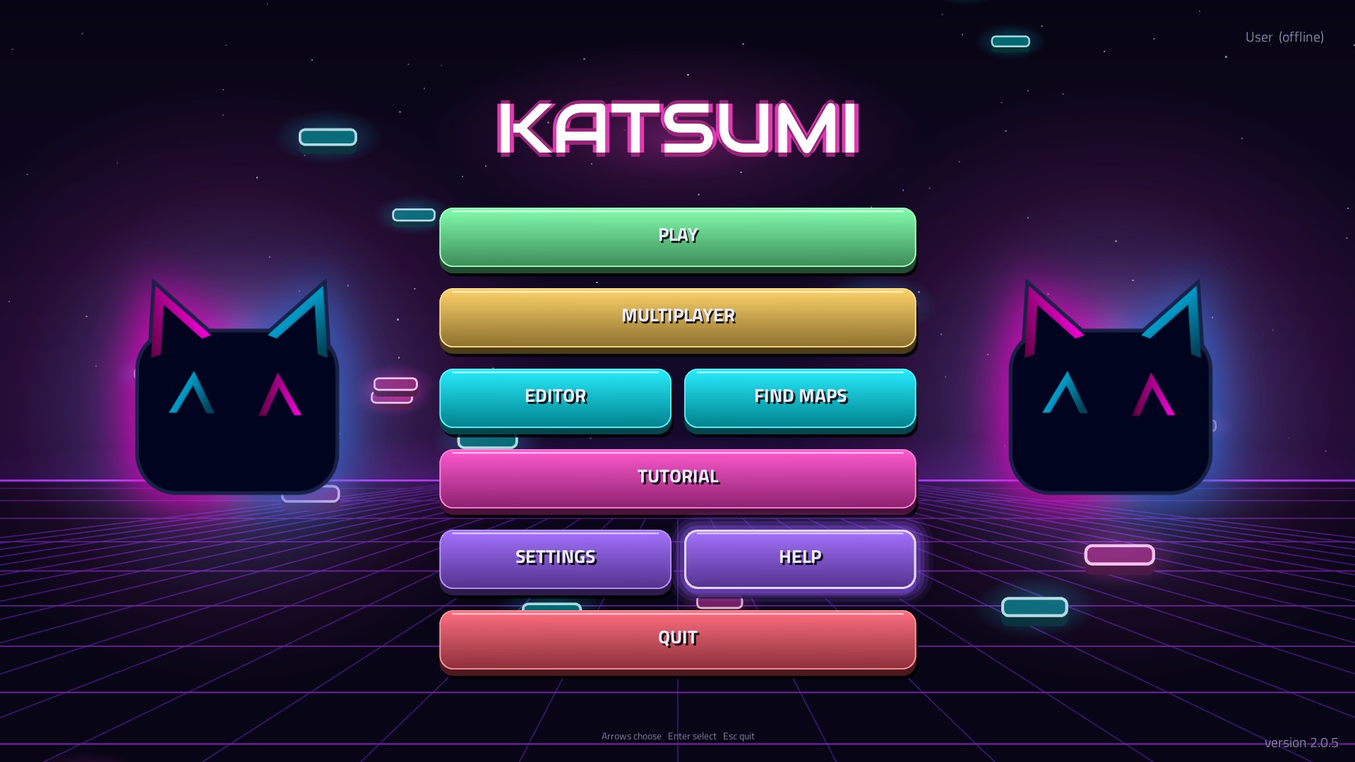 Main menu